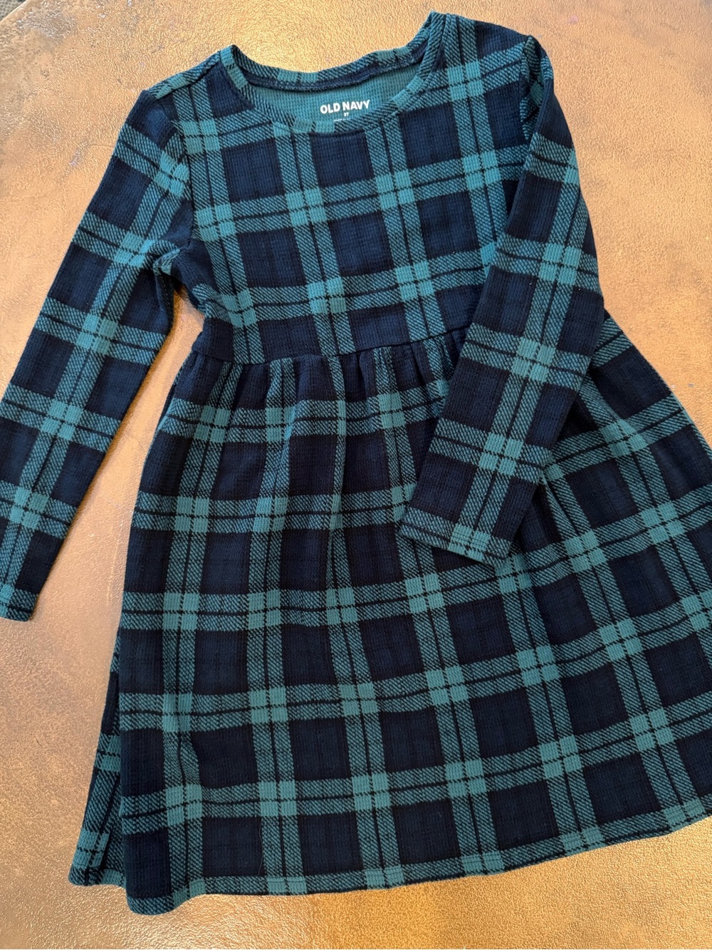 Long-Sleeve Girls plaid Dress size 5T